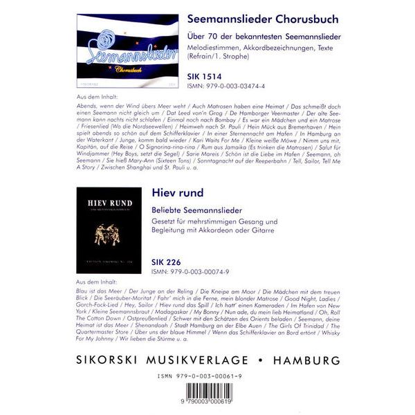 Sikorski Musikverlage Die Seemannskiste