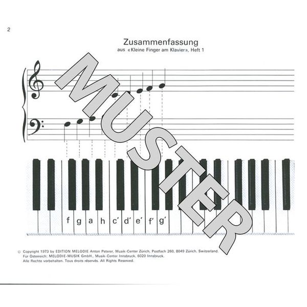 Edition Melodie Kleine Finger am Klavier 2