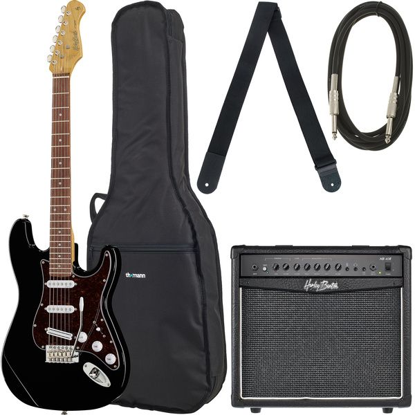 Harley Benton ST-62BK Hot Rod Bundle 3