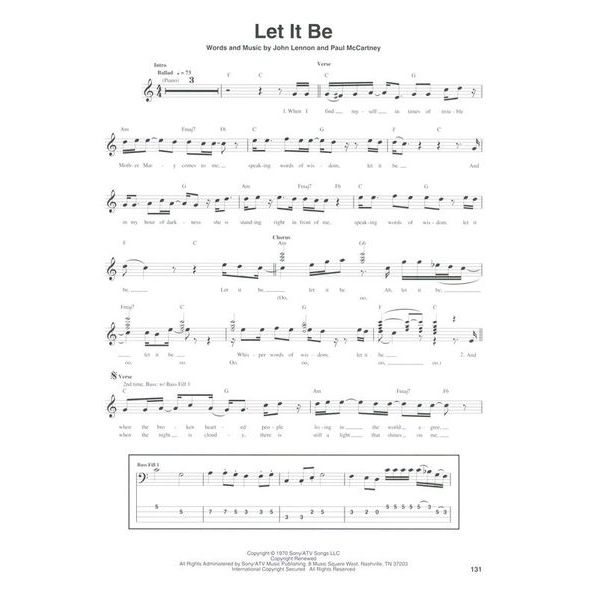 Hal Leonard The Beatles 1967-1970 Bass