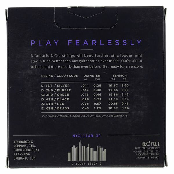 Daddario NYXL1149-3P