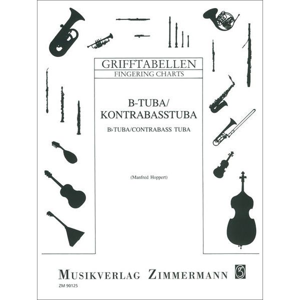 Zimmermann Verlag Grifftabelle Tuba B