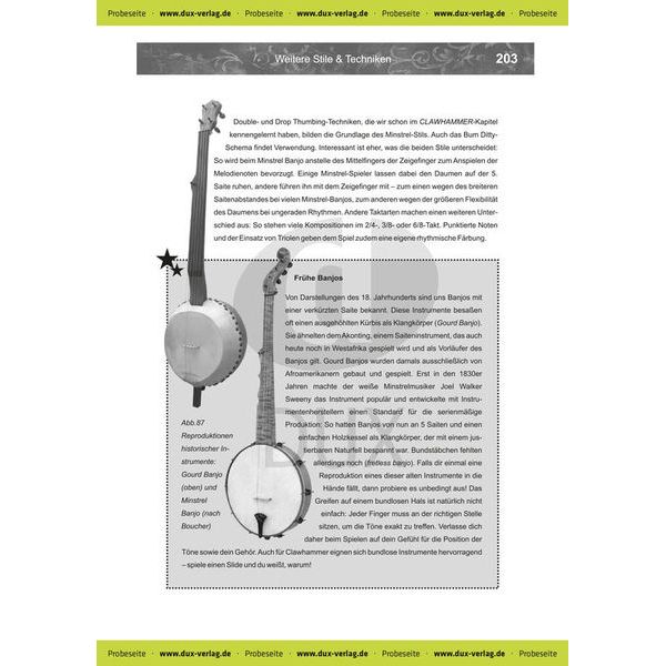 Edition Dux Banjo spielen!