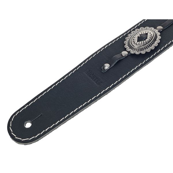 Richter Raw II Concho Guit Strap BK/OS