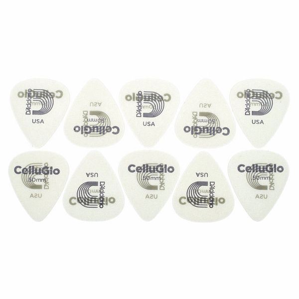 Daddario 1CCG2-10 Cellu-Glo Picks Light