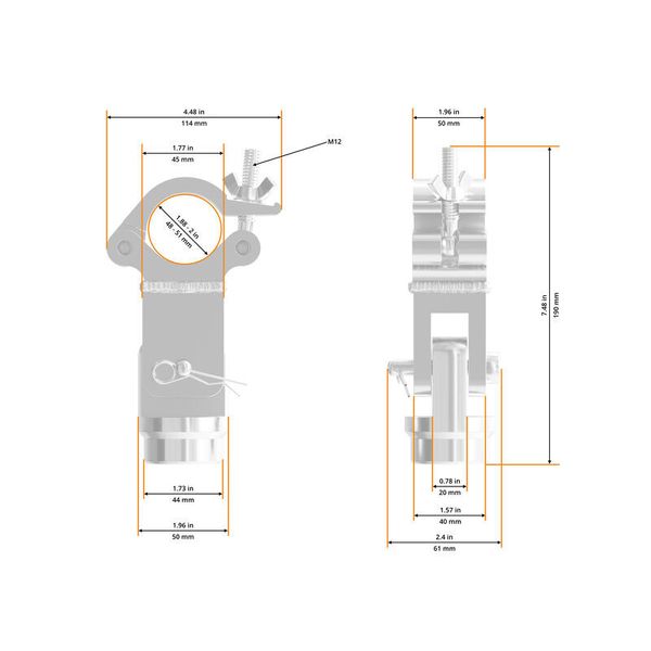 Global Truss Coupler incl. Hinge Element