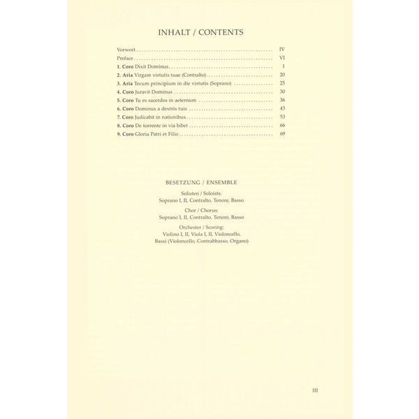 Brenreiter Hndel Dixit Dominus