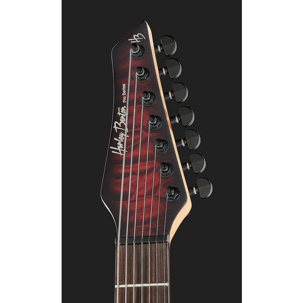 Harley Benton Amarok-7 BKRD Quilted w/Bag