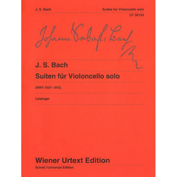 Wiener Urtext Edition Bach Suiten for Violoncello