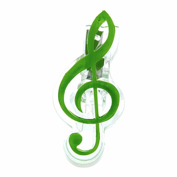 agifty Music Clip Violin Clef Green