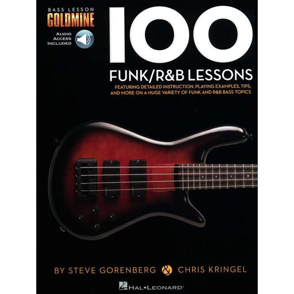 Hal Leonard 100 Funk/R&B Lessons Bass