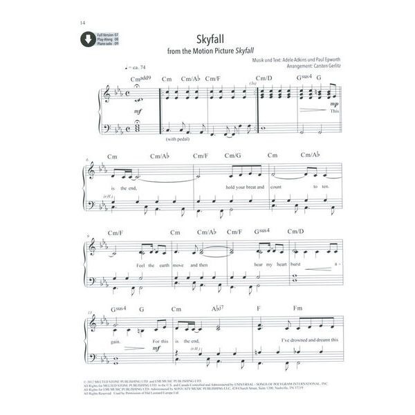 Schott Pop Piano Playlist 1