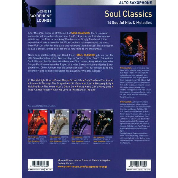 Schott Soul Classics 2 A-Sax