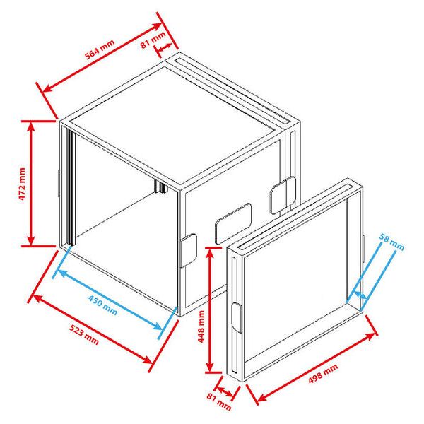 Flyht Pro Rack 10U Double Door Profi