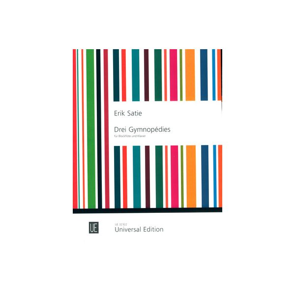 Universal Edition Satie 3 Gymnopédies Recorder