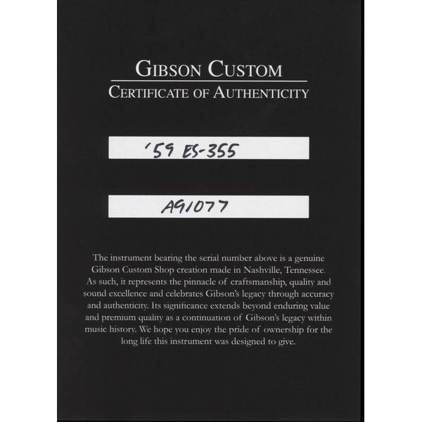 Gibson 1959 ES-355 Reissue VN VOS