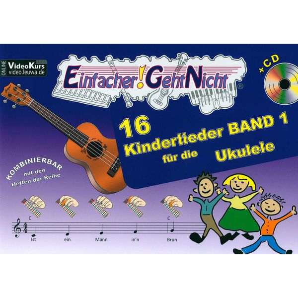 LeuWa-Verlag 16 Kinderlieder Ukulele 1