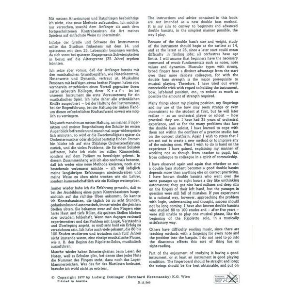 Doblinger Musikverlag Mein Musizieren Kontrabass