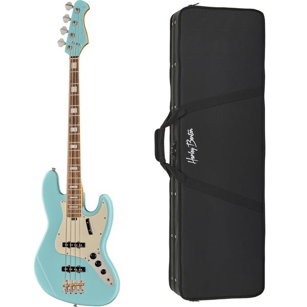 Harley Benton MV-4JB Daphne Blue w/Case