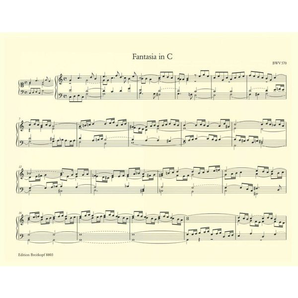 Breitkopf & Hrtel Bach Smtliche Orgelwerke