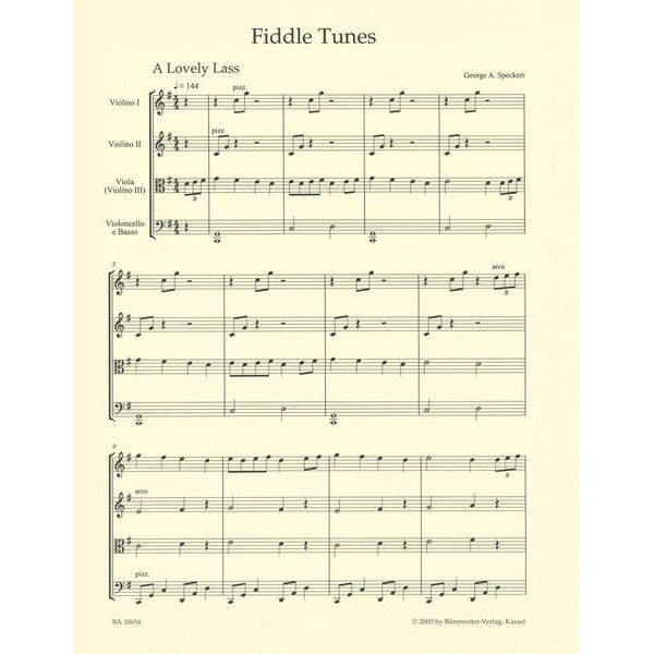 Brenreiter Fiddle Tunes Easy String