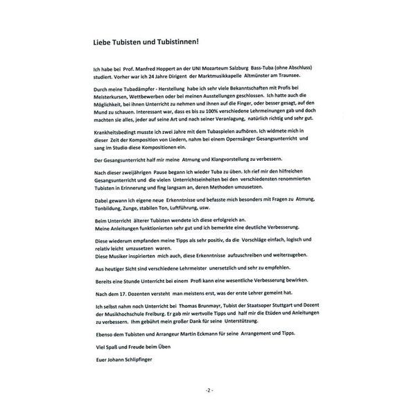 Schlipf Tuba Basiskurs Bb Tuba