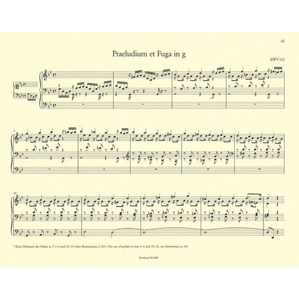 Breitkopf & Hrtel Bach Smtliche Orgelwerke 2
