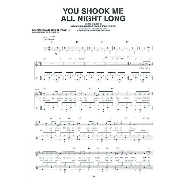 Wise Publications Best of AC/DC for Drums