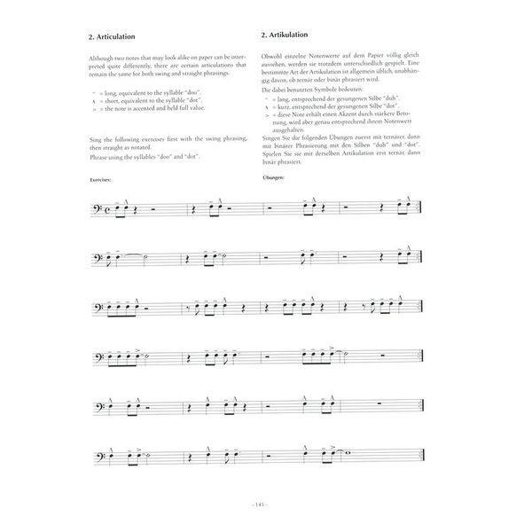 Advance Music Jazz Bass Compendium