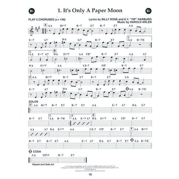 Jamey Aebersold Cry Me A River