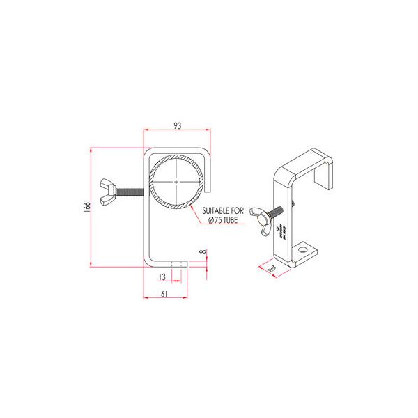 Doughty T21805 60mm C-Hook