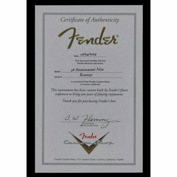 Fender 56 Strat NOS FR GH