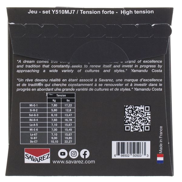 Savarez Yamandu Costa Custom Set