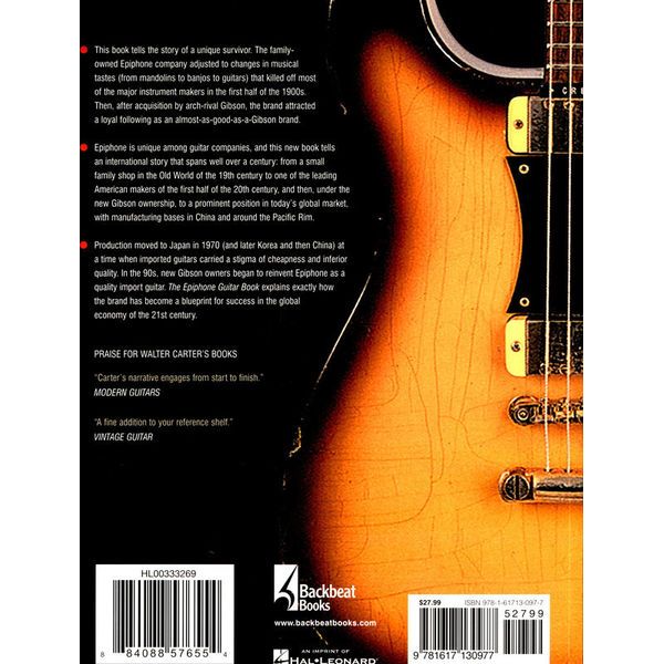 Backbeat Books The Epiphone Guitar Book