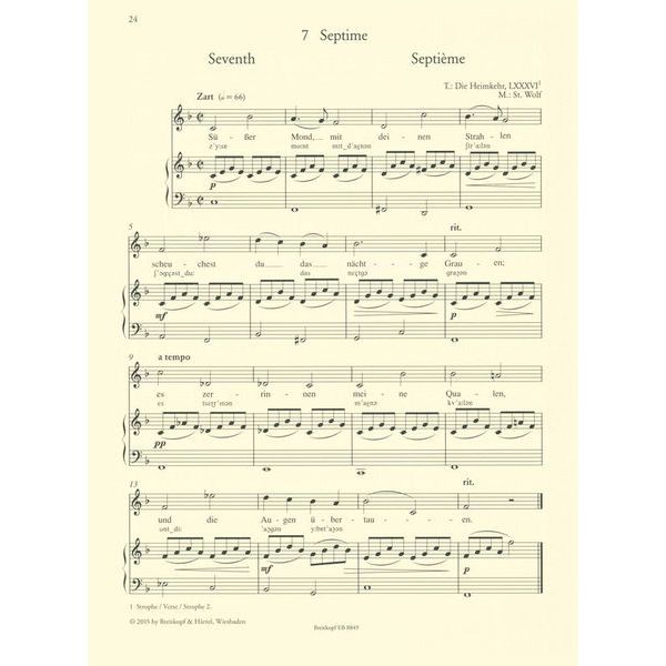 Breitkopf & Hrtel Wege zum Liedgesang Mittel