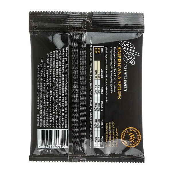 GHS A275 Mandolin Medium