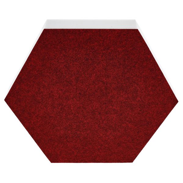 t.akustik Hexagon Melamine Bordeaux 50
