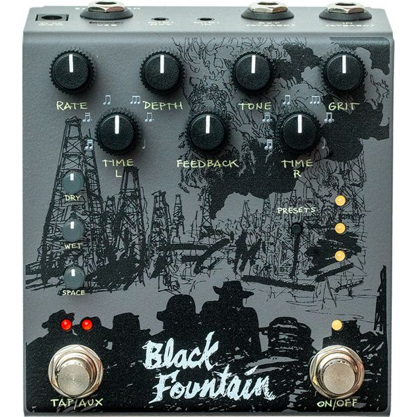 Old Blood Noise Endeavors Black Fountain Stereo Delay SL