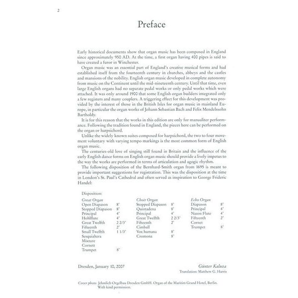 Heinrichshofen Verlag Altenglische Orgelmusik