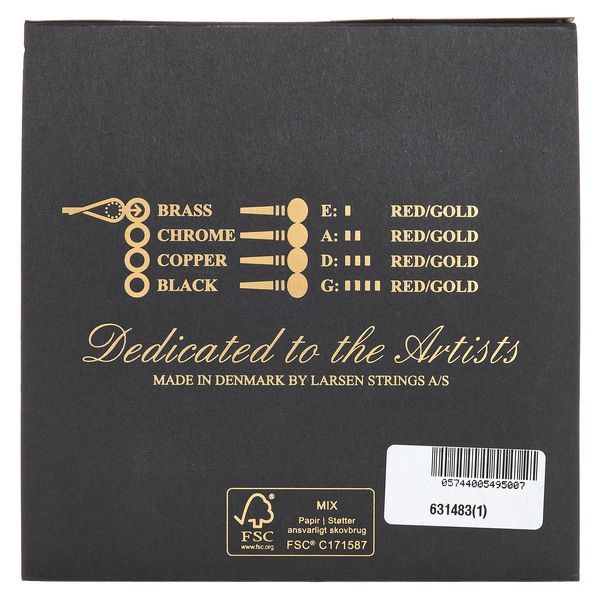 Larsen Il Cannone Gold Violin Strings