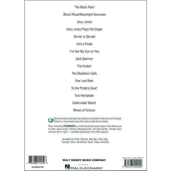 Hal Leonard Pirates Caribbean Violin