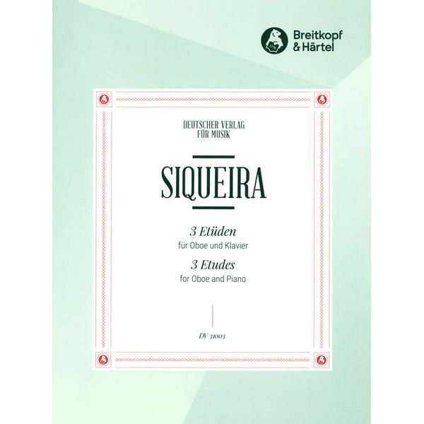 Breitkopf & Hrtel Siqueira 3 Etüden Oboe