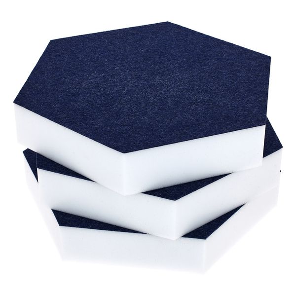 t.akustik Hexagon Melamine Dark Blue 50