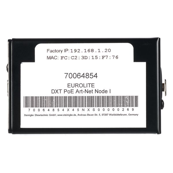 Eurolite DXT PoE Art-Net Node I