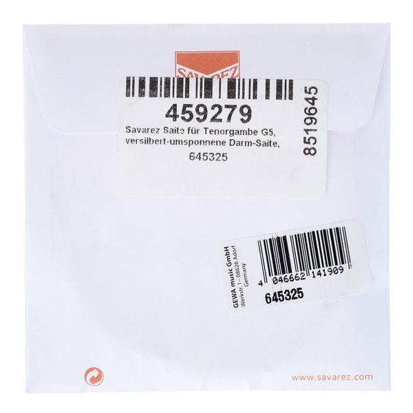 Savarez Tenor Viola Da Gamba G5