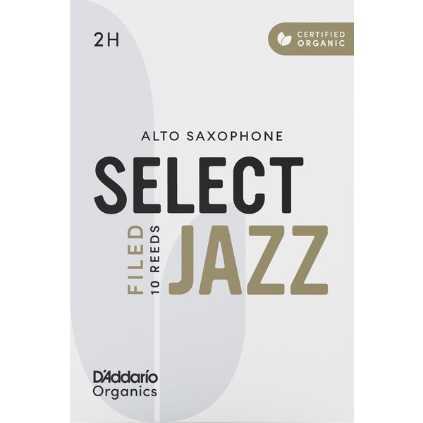 DAddario Woodwinds Organic Sel. Jazz Filed ALT 2H