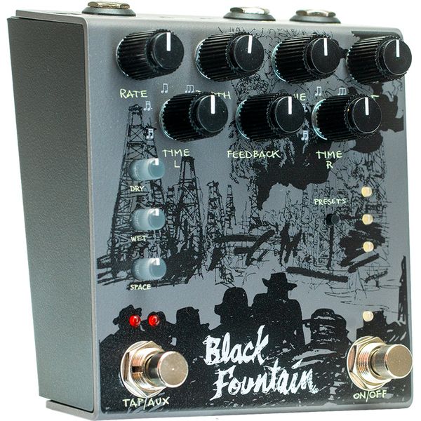 Old Blood Noise Endeavors Black Fountain Stereo Delay SL