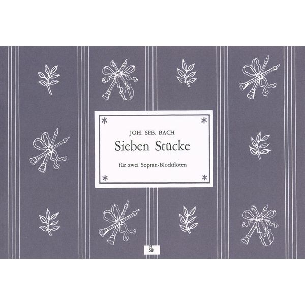 Heinrichshofen Verlag Bach 7 Stücke 2 Blockflöten