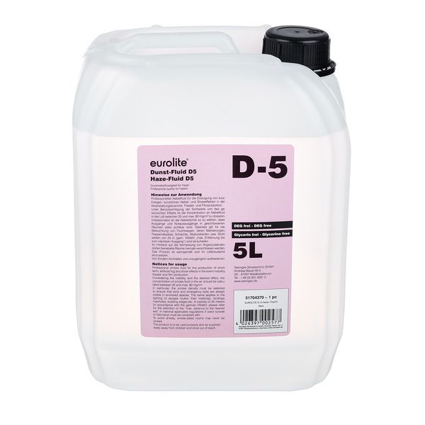 Eurolite D-5 Hazer-Fluid 5L Oil Based