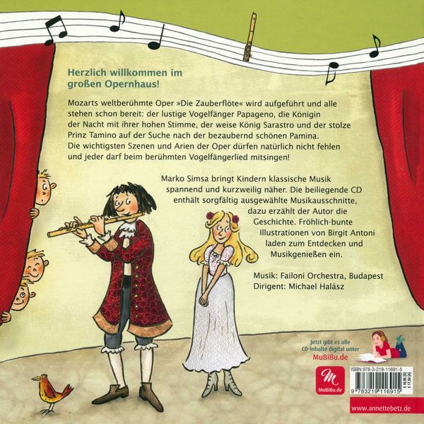 Annette Betz Verlag Zauberflöte Musikbilderbuch
